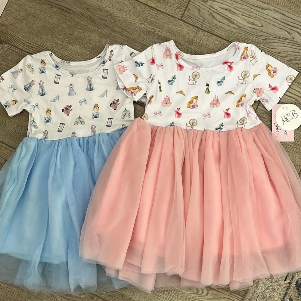 Disney princess tutu dresses 4T.  Like new!